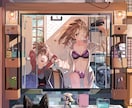アイコンや背景込イラスト制作します アイコンから商法動画(ED画面)やアイコンにお気軽にどうぞ！ イメージ5