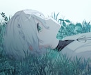 商用◎動画歌詞入れ◎MV一枚絵イラスト描きます 表情差分、背景透過素材、パーツ分けも対応可能 イメージ1