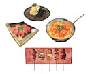 商用可◎料理・食べ物等々のイラスト描きます 自店のメニューや、ステッカー・グッズなど色んな用途は様々！ イメージ9