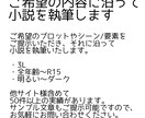 小説を執筆します 3L/ 恋愛/戦闘/特殊シチュ等々、幅広く承っております イメージ1