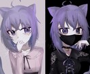 かわいい女の子のイラストを描きます 商用利用化可！お気軽にご相談ください！ イメージ1