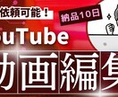 YouTube動画の編集を行います 10分前後まで同じ価格で提供いたします イメージ1