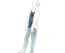 淡く優しい雰囲気の人物カット描きます イメージを膨らませるための挿絵に イメージ2