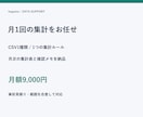 毎月のCSV集計表を作成してお届けします 月一回の定型集計を件数確認付きでお届け イメージ1