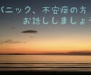 パニック、不安のつらさに寄り添います 不安でぎゅっとなった心をゆるめるお手伝いします☺︎ イメージ1