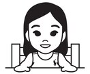シンプル＆お洒落なお子様の似顔絵を描きます アイコンやグッズプリントに使いやすいシンプルなデザインです イメージ3