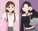 柔らかい雰囲気の似顔絵イラスト描きます 思い出の一枚を可愛いイラストにしませんか？ イメージ3