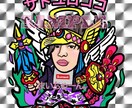 こだわりコース♡ビックリマン風のイラスト描きます SNSで大人気!!アイコン、スマホの待受け、プレゼントに◎ イメージ2