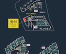 プロデザイナーがフロアマップ・館内図を制作します 館内で迷わないような分かりやすい施設案内地図を作成します。 イメージ8