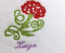 母の日に特別な刺しゅうタオルおつくり致します 10色×16色から選べる！母の日に特別なタオルのプレゼント イメージ3