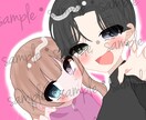 ご希望にそったペアイラストを描きます 腰上イラストを描いています！ご依頼者様のご希望を聞きます！ イメージ3