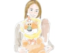 シンプル&オシャレに人物やペットのイラスト描きます 「大切な思い出を一枚のイラストに」プレゼントにも◎ イメージ2