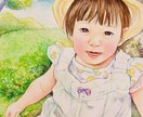 似顔絵を水彩と色鉛筆で制作します 高級水彩紙に手描きで、優しく温かい絵を描きます。 イメージ4