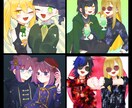 SNS用アイコン・配信・TRPG用立ち絵等描きます キャラデザ・絡み絵なども描けます！ イメージ2