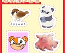 動物編＊ワンポイントイラスト描きます アクセント、アイコン、HP、壁紙、印刷媒体などに活かせます！ イメージ2