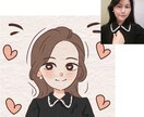 写真を元にかわいい似顔絵イラスト描きますます ☆アイコンや名刺、ブログなどに！ イメージ3