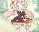 派手なロリータ服の可愛いミニキャラクターを描きます 国内外で経験がある現役イラストレーターが描きます！ イメージ3