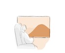 差し色のワンカラーがゆるかわいいイラスト描きます あなたのご希望に沿った内容で対応します◎ イメージ4
