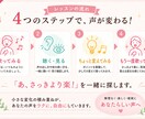 あなたの歌声に必要な「まずココ！」を見つけます 正しい発声を、あなたに「分かる・できる」方法で イメージ3