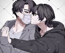 ご希望にそったカップルイラストを描きます あなたのためのイラストを描きます イメージ2