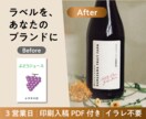 手土産用ギフトラベルを社名・農園名でつくります 印刷入稿PDF付き／ふるさと納税・ECサイトに イメージ1