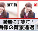 画像・写真の背景透過、白抜きを早く仕上げます 高品質で早く丁寧にさせて頂きます！ イメージ1