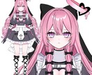 Vtuberキャラデザ～モデリング全て制作します キャラデザ・イラストのみ、配信画面、三面図等のご依頼も可能。 イメージ3
