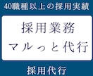 貴社に代わり、採用業務をマルっと代行します 40職種の採用実績。媒体選定から日程調整までお任せください。 イメージ1