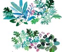 自然、花 ナチュラルイラスト制作します 絵の具のにじみやカスレを生かしたイラスト イメージ2