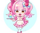 デフォルメイラスト作成いたします 2.5頭身で可愛く！アニメ塗でポップな仕上がり！ イメージ1