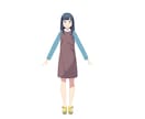 アニメ調なキャラクターをモデリングします blenderをつかって3dモデリングします イメージ7