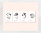 文字似顔絵アートを制作します 名前・座右の銘などを使いあなただけの似顔絵アートを制作します イメージ6