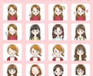 SNS・ブログに使える女性向けアイコン作成します ほっこりとした可愛いタッチでアイコンの印象UP♪ イメージ5