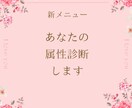 属性診断▶実績3件まで特別価格で診断します あなたの属性を知り、自分責めも相手責めもしなくて済む毎日へ イメージ1