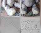 型紙作成致します ぬいぐるみ型紙ぬいぐるみ衣装型紙ドール衣装型紙作成 イメージ4