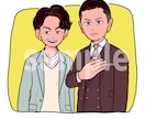 ポップな人物イラストをお描きします 企業・法人・個人事業主様向け！唯一無二で目を惹く！ イメージ2