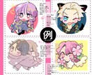 ポップな絵柄でデフォルメキャラアイコン描きます ★1回修正のみ、オプションなしのお任せ価格です☆ イメージ3