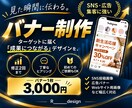 SNS・広告用の伝わるバナーを丁寧に制作します 情報を整理して、伝わるデザインに。 イメージ1