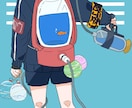 商用無料！◎シンプルなイラスト描きます 気持ち安めにイラスト描きます！ イメージ2