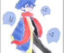無制限で絵の具のようなゆるい絵を描きます 一枚絵/アイコン/歌ってみた/等の相談はお気軽にください イメージ4