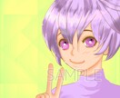 SNS等で使えるアイコン等簡単なイラスト作成します かわいい系少女漫画系イラストです イメージ3
