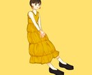 可愛い全身ファッションイラスト描きます 商用利用ok！広告、ブログ、投稿などの挿絵にどうぞ！ イメージ1