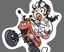 ステッカーイラスト描きます カッコよく目立つステッカーイラスト描きます！ イメージ2