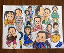 写真からA4サイズのコラージュ原画を制作します 写真10枚をもとに、A4原画一点を仕上げます イメージ1