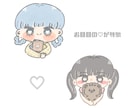 ゆるかわアイコン描きます 自分の似顔絵をゆるっと可愛く⭐︎ イメージ2