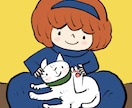 シンプル・絵本タッチの可愛いイラストを描きます ゆるーいネコなどの動物、女の子が得意です イメージ10