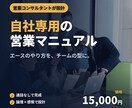 営業マニュアルを自社のやり方に合わせて作ります エースのやり方を、チームで使える型にする イメージ1