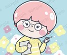 受付休止中です。SNSで使える似顔絵アイコン！ます ポップカラーな似顔絵イラストアイコンで個性を出したい方へ イメージ7