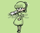 女の子のミニキャラアイコンを作成します あなたのアイコンをひと目見てかわいいと思う絵柄に！ イメージ6