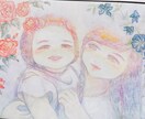 女の子とお花の優しい水彩画描きます 透明感ある雰囲気の色とデザイン。似顔絵、創作対応できます。 イメージ2